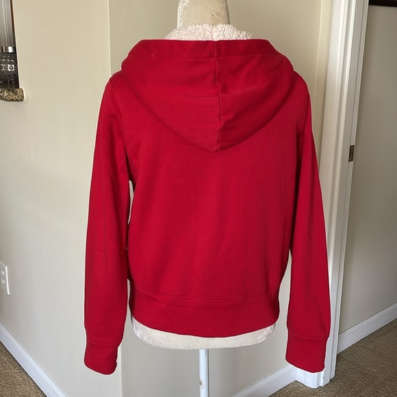 OLD NAVY Girls Jacket, Red with Star Accents and Sherpa Lining. Size 18 - Picture 6 of 13